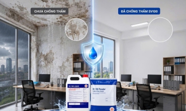 Sơn chống thấm cho văn phòng khô ráo trong mùa mưa