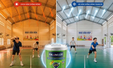 Sơn chống nóng cho nhà văn hóa